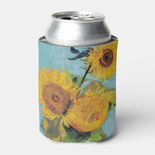 Vincent Van Gogh - Drei Sonnenblumen in einer Vase Dosenkühler (Kanne Vorderseite)