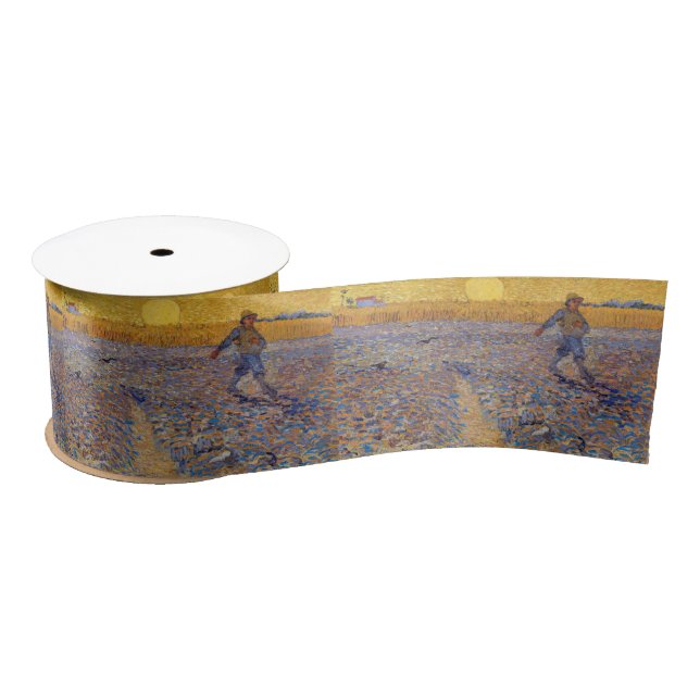 Vincent van Gogh - Dusche mit Setting Sun Satinband (Spule)