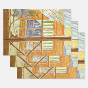 Vincent van Gogh - Ein Fenster eines Schweinemetzg Geschenkpapier Set