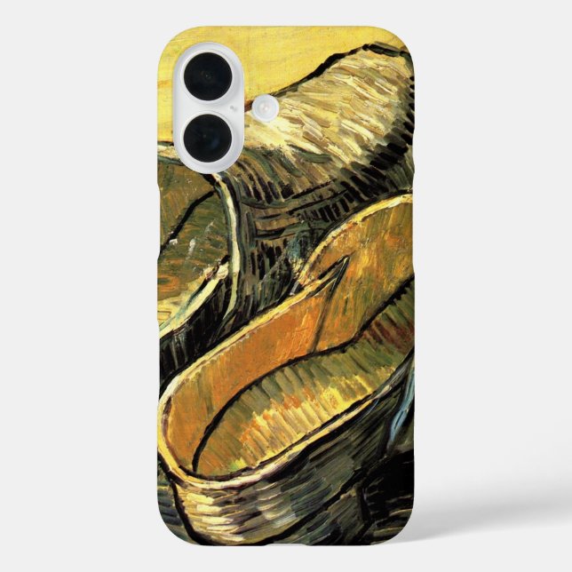 Vincent van Gogh - Ein Paar Lederklappen iPhone 16 Hülle (Rückseite)