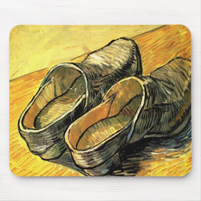 Vincent van Gogh - Ein Paar Lederklappen Mousepad (Vorne)