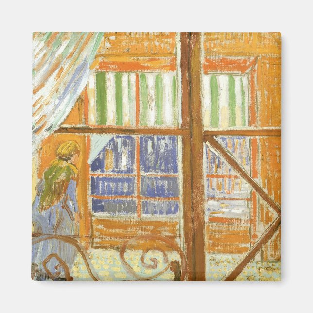 Vincent van Gogh - Ein Schaufenster für Schweinebu Magnet (Vorne)