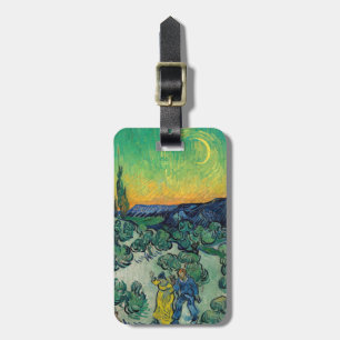 Vincent van Gogh - Ein Spaziergang in der Dämmerun Gepäckanhänger