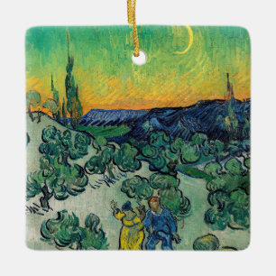 Vincent van Gogh - Ein Spaziergang in der Dämmerun Keramikornament