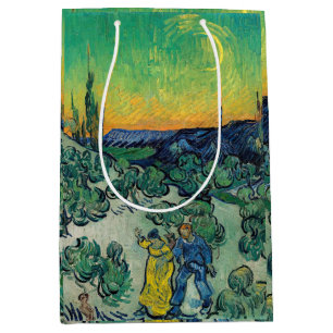 Vincent van Gogh - Ein Spaziergang in der Dämmerun Mittlere Geschenktüte
