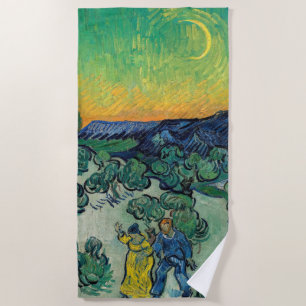 Vincent van Gogh - Ein Spaziergang in der Dämmerun Strandtuch