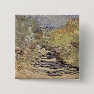 Vincent van Gogh eine Straße in St. Remy Button
