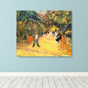Vincent van Gogh - Eingang zum öffentlichen Park,  Leinwanddruck