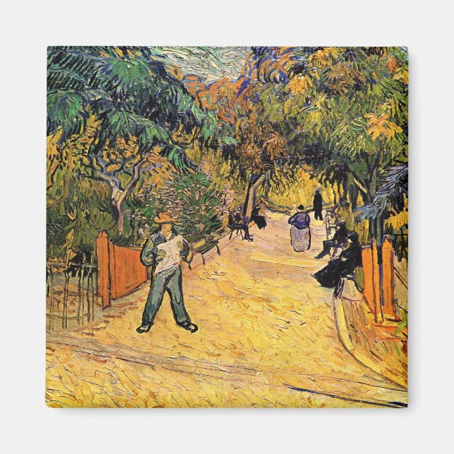 Vincent van Gogh - Eingang zum Public Park, Arles Magnet (Vorne)