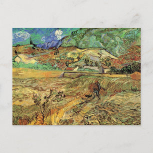 Vincent van Gogh - Eingeschlossenes Weizenfeld m.  Postkarte