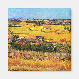 Vincent Van Gogh - Ernte bei La Crau Feine Kunst Magnet