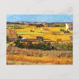 Vincent Van Gogh: Ernte bei La Crau Fine Art Postkarte