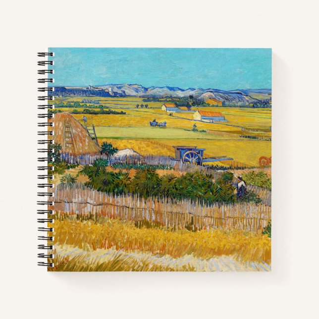 Vincent van Gogh - Ernte bei La Crau Notizbuch (Vorderseite)