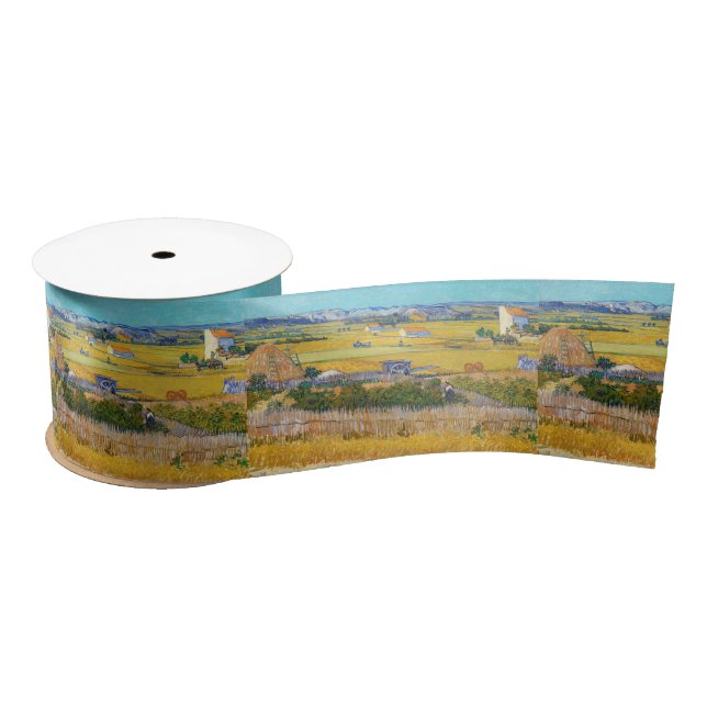 Vincent van Gogh - Ernte bei La Crau Satinband (Spule)