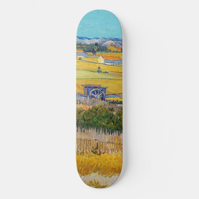 Vincent van Gogh - Ernte bei La Crau Skateboard (Vorderseite)