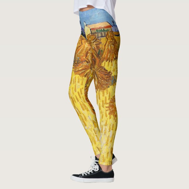 Vincent van Gogh - Ernte in der Provence Leggings (Links)