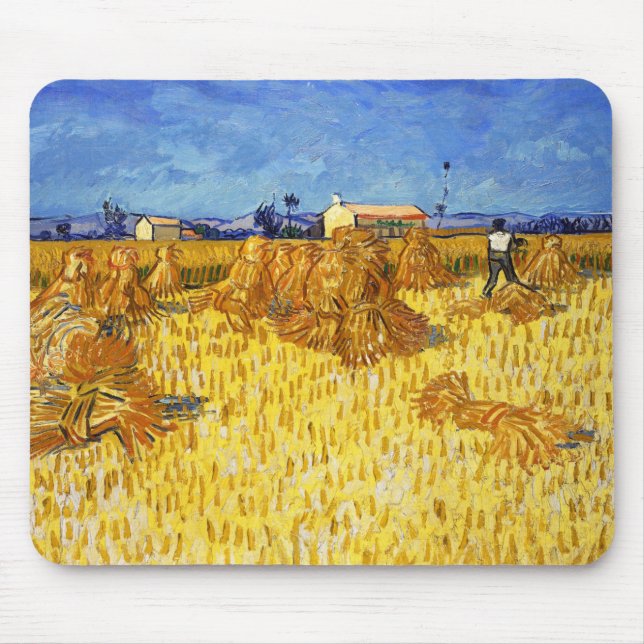 Vincent van Gogh - Ernte in der Provence Mousepad (Vorne)