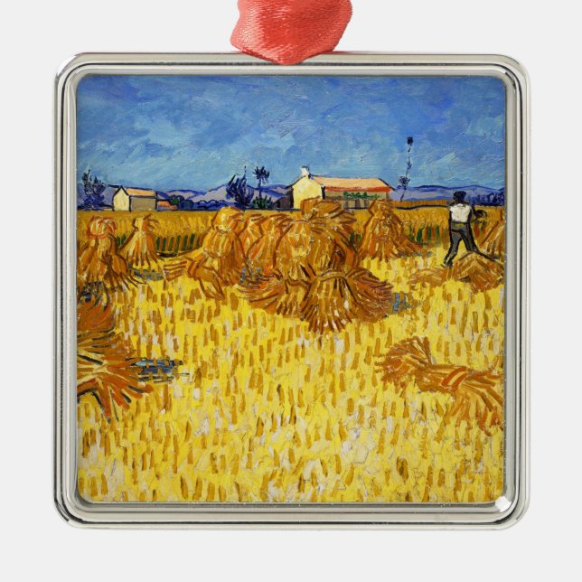Vincent van Gogh - Ernte in der Provence Ornament Aus Metall (Vorne)