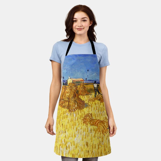 Vincent van Gogh - Ernte in der Provence Schürze (Getragen)