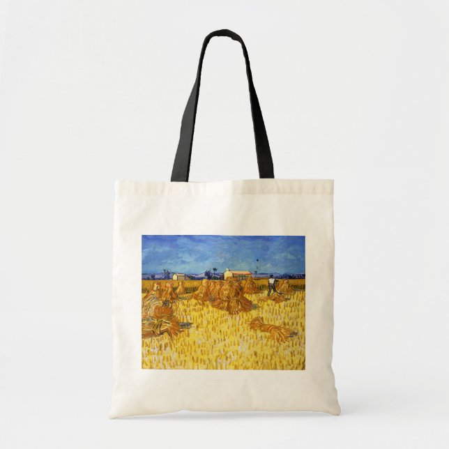 Vincent van Gogh - Ernte in der Provence Tragetasche (Vorne)
