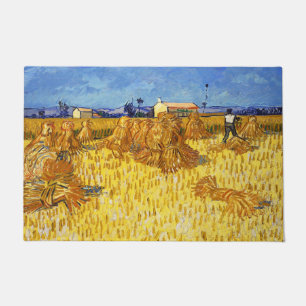 Vincent van Gogh - Ernte in Provence Fußmatte