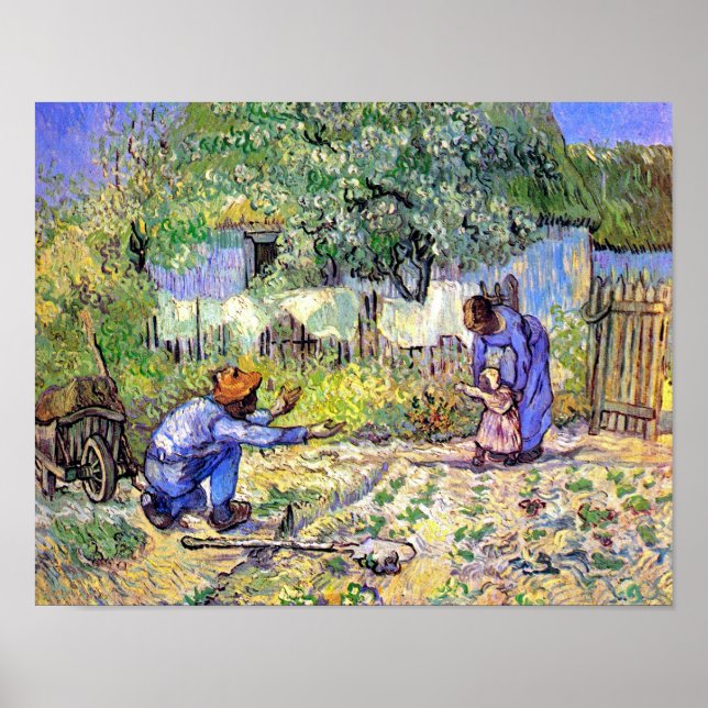 Vincent Van Gogh - Erste Schritte - Kunst des Vate Poster (Vorne)