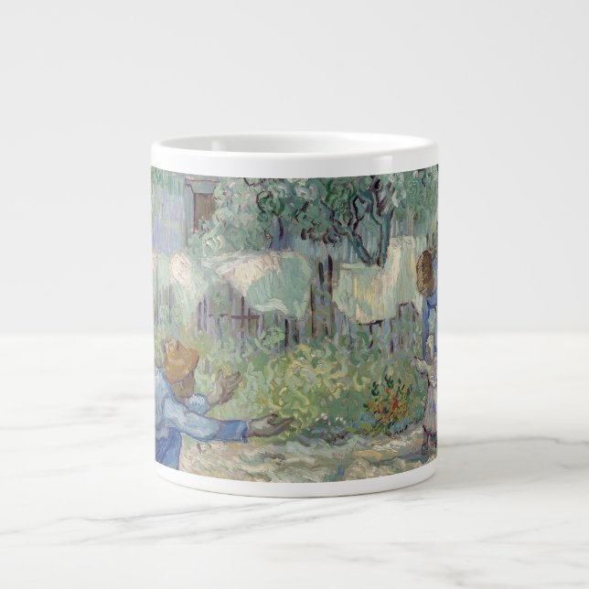 Vincent Van Gogh - Erste Schritte nach Millet Jumbo-Tasse (Vorderseite)
