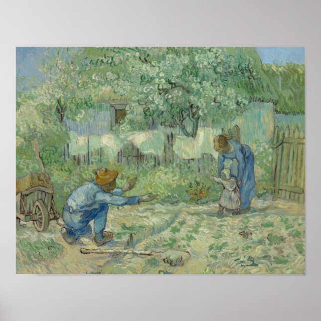 Vincent van Gogh - Erste Schritte nach Millet Poster (Vorne)