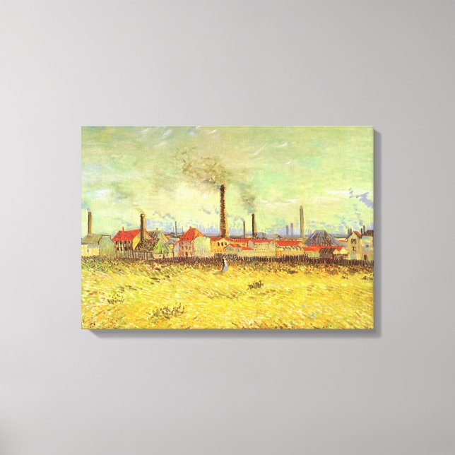 Vincent van Gogh - Fabriken in Asnieres Leinwanddruck (Vorderseite)