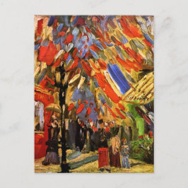 Vincent Van Gogh - Feier vom 14. Juli Postkarte
