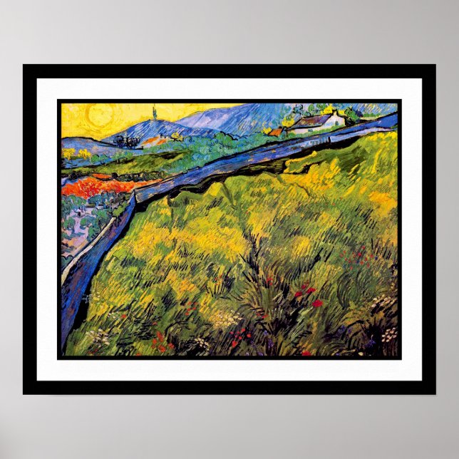 Vincent Van Gogh - Feld der Frühlingsweide Poster (Vorne)
