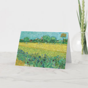 Vincent van Gogh - Feld mit Schwertlilien bei Arle Karte