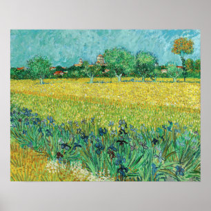 Vincent van Gogh - Feld mit Schwertlilien bei Arle Poster