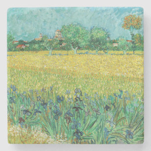 Vincent van Gogh - Feld mit Schwertlilien bei Arle Steinuntersetzer