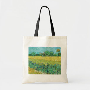 Vincent van Gogh - Feld mit Schwertlilien bei Arle Tragetasche