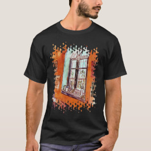 Vincent Van Gogh - Fenster von Vincent's Studio T-Shirt