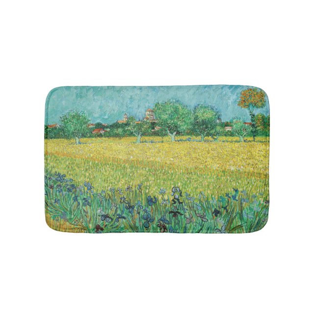 Vincent van Gogh - Field with Irises near Arles Badematte (Vorderseite)