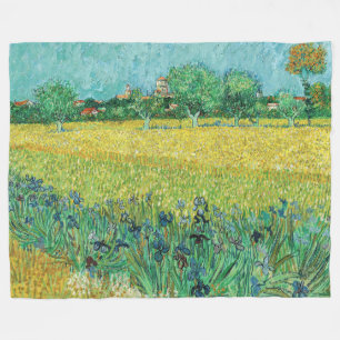 Vincent van Gogh - Field with Irises near Arles Fleecedecke