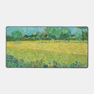 Vincent van Gogh - Field with Irises near Arles Schreibtischunterlage
