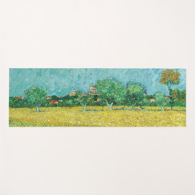 Vincent van Gogh - Field with Irises near Arles Yogamatte (Vorderseite (Horizontal))