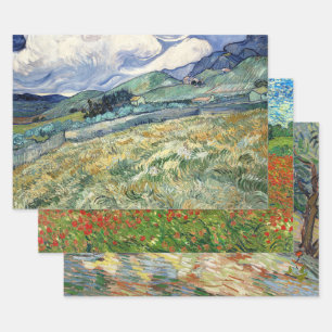 Vincent Van Gogh Fine Art Decoupage Geschenkpapier Set
