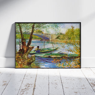 Vincent Van Gogh, Fischen im Frühling Poster
