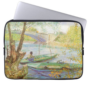 Vincent van Gogh Fischer im Frühling, Pont de Clic Laptopschutzhülle