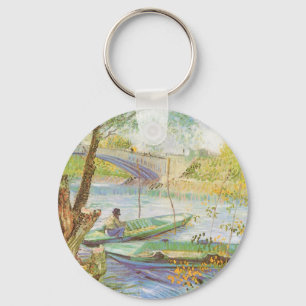 Vincent van Gogh Fischer im Frühling, Pont de Clic Schlüsselanhänger