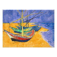 Vincent van Gogh - Fischerboote am Strand