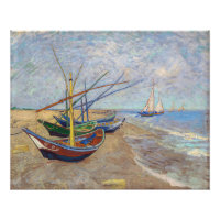Vincent van Gogh - Fischerboote am Strand