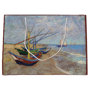 Vincent van Gogh - Fischerboote am Strand Große Geschenktüte