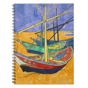 Vincent van Gogh - Fischerboote am Strand Notizblock
