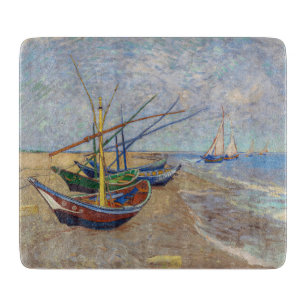 Vincent van Gogh - Fischerboote am Strand Schneidebrett