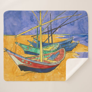 Vincent van Gogh - Fischerboote am Strand Sherpadecke